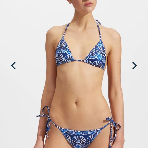 La Double J Triangle Bikini Top Conchiglie in Lycra - Picture 6 of 6